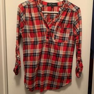 Plaid top